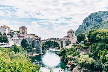 Crédence de cuisine en verre imprimé Stari Most Mostar, Bosnia & Herzegovina