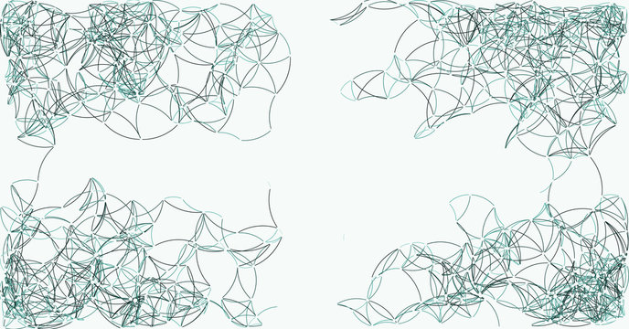 Procedural Art Network Mesh background illustration