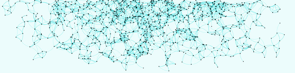 Procedural Art Network Mesh background illustration