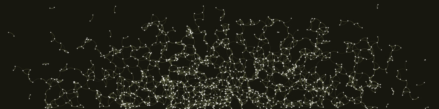 Procedural Art Network Mesh background illustration