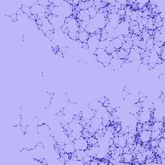 Procedural Art Network Mesh background illustration