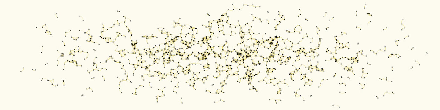 Procedural Art Network Mesh background illustration