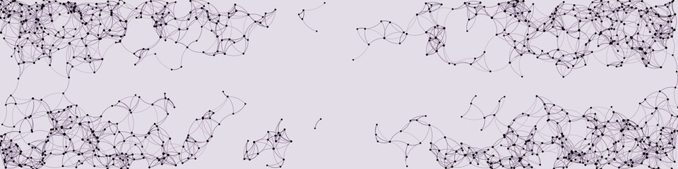 Procedural Art Network Mesh background illustration