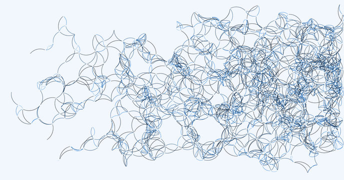 Procedural Art Network Mesh background illustration