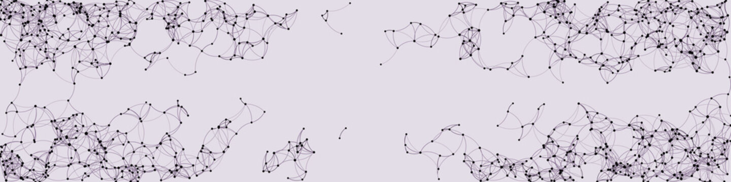Procedural Art Network Mesh background illustration