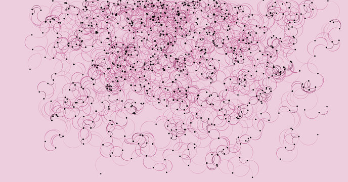 Procedural Art Network Mesh background illustration