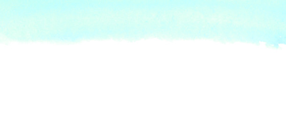 Fototapeta premium Abstract watercolor background of the blue sky horizon. Hand painted. Stain blot spot blob. Template for postcard, banner, illustration