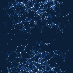 Procedural Art Network Mesh background illustration