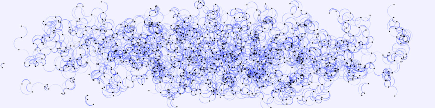 Procedural Art Network Mesh background illustration