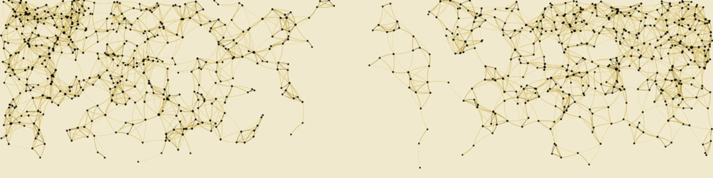 Procedural Art Network Mesh background illustration