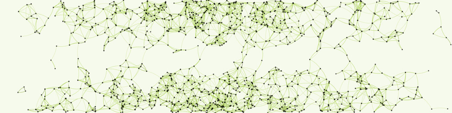 Procedural Art Network Mesh background illustration