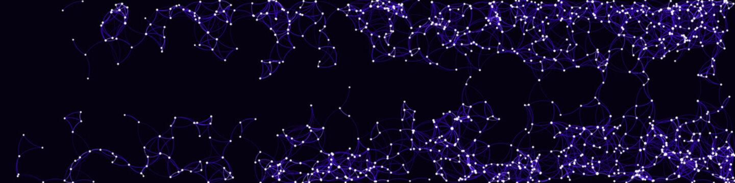 Procedural Art Network Mesh background illustration