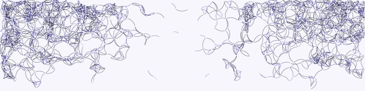 Procedural Art Network Mesh background illustration
