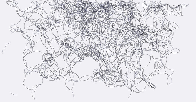 Procedural Art Network Mesh background illustration