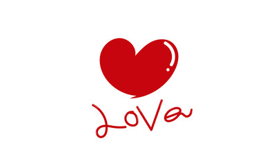 love logo icon illustration vector.