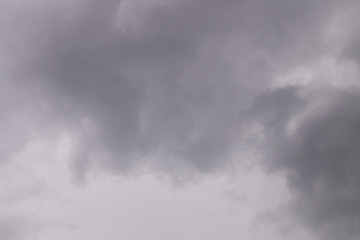 evening sky in motion before the rain