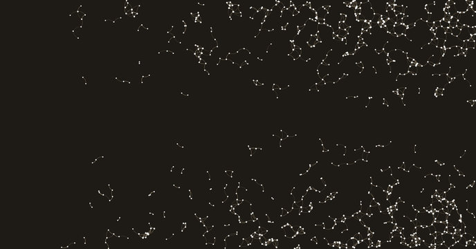 Procedural Art Network Mesh background illustration