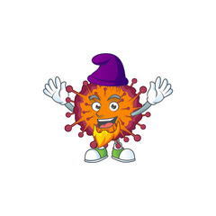 Cute cartoon design of COVID19 syndrome performed as an Elf