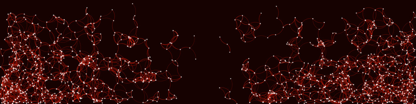Procedural Art Network Mesh background illustration