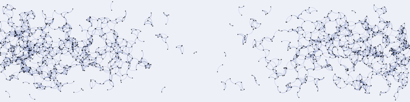 Procedural Art Network Mesh background illustration