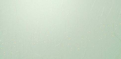 金箔とグリーンの和紙の背景素材