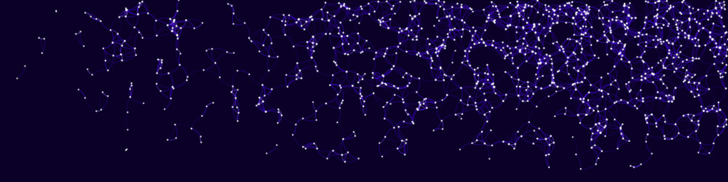 Procedural Art Network Mesh background illustration