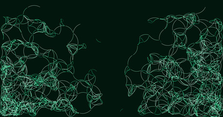 Procedural Art Network Mesh background illustration