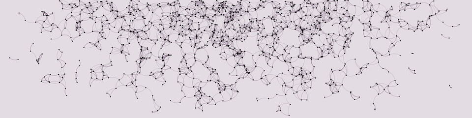 Procedural Art Network Mesh background illustration