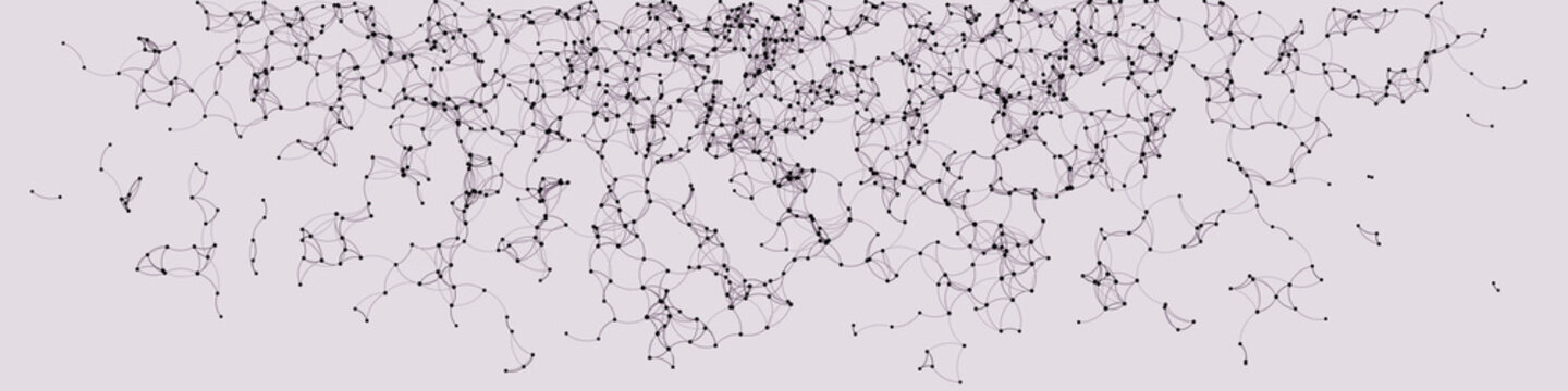 Procedural Art Network Mesh background illustration
