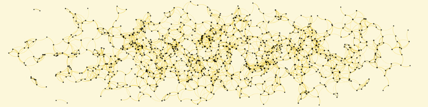 Procedural Art Network Mesh background illustration
