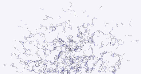 Procedural Art Network Mesh background illustration