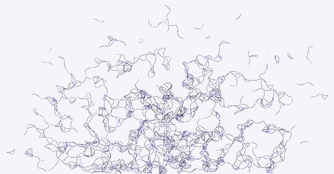 Procedural Art Network Mesh background illustration