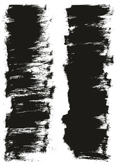 Flat Paint Brush Thin Half Background High Detail Abstract Vector Background Set 