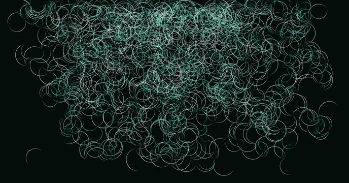 Procedural Art Network Mesh background illustration