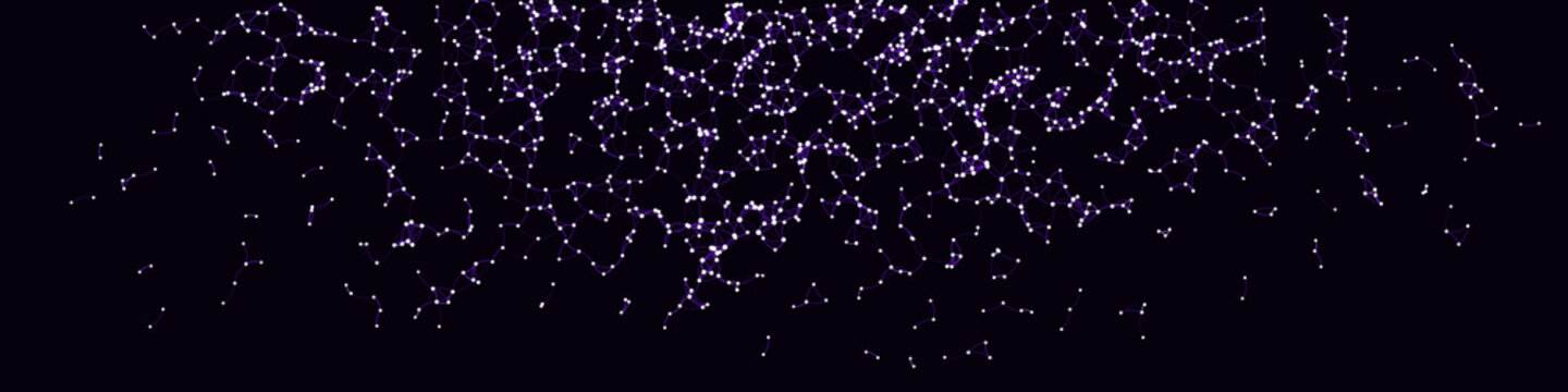 Procedural Art Network Mesh background illustration