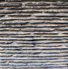 Old stone wall. Stone texture. Horizontal background. Copy space