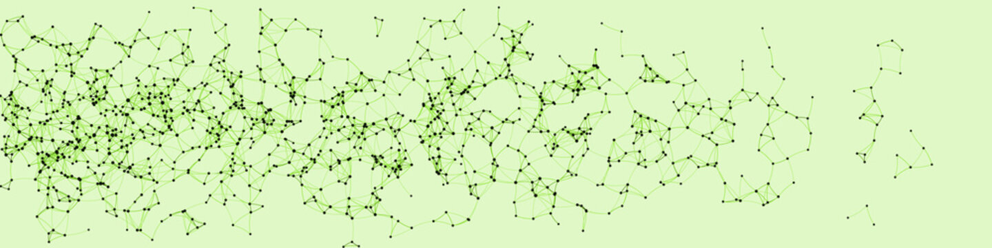 Procedural Art Network Mesh background illustration