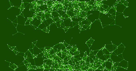 Procedural Art Network Mesh background illustration