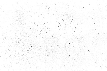 Black grainy texture isolated on white background. Dust overlay. Dark noise granules. Digitally generated image. Vector design elements. Illustration, Eps 10.