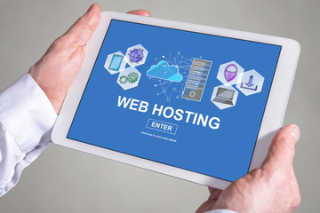 Hosting concept on a tablet