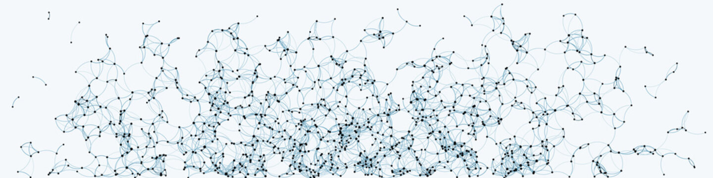 Procedural Art Network Mesh background illustration