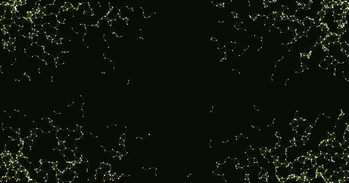 Procedural Art Network Mesh background illustration