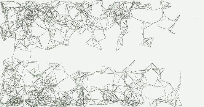 Procedural Art Network Mesh background illustration