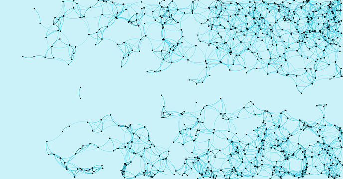 Procedural Art Network Mesh background illustration