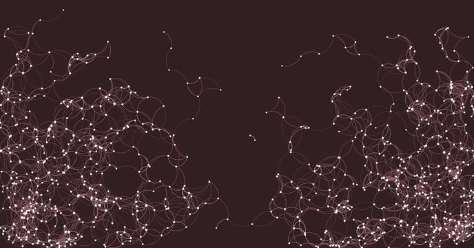 Procedural Art Network Mesh background illustration