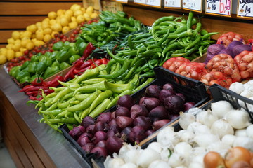 fruit and vegetables on the market
