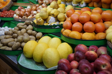 fruit and vegetables on the market