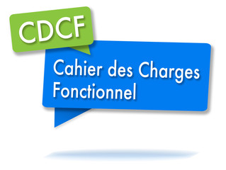 French CDCF initials in colored bubbles