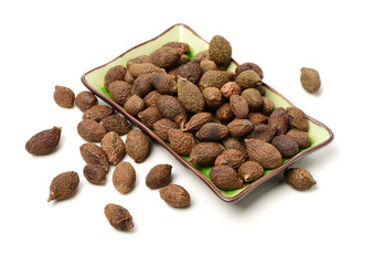 Sterculia lychnophora on white background