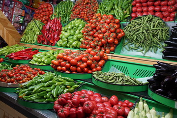 fruit and vegetables on the market